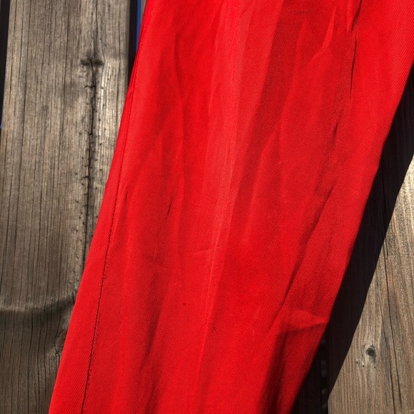 All Saints Red pleated Cedie Sky pants pre-loved - Picture 3 of 13